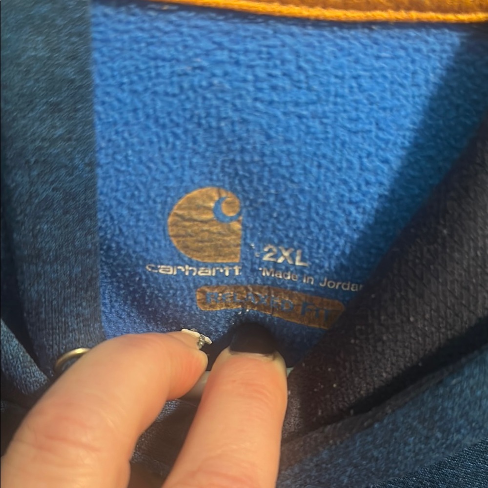 Carhartt Blue and Gold Outerwear 2XL